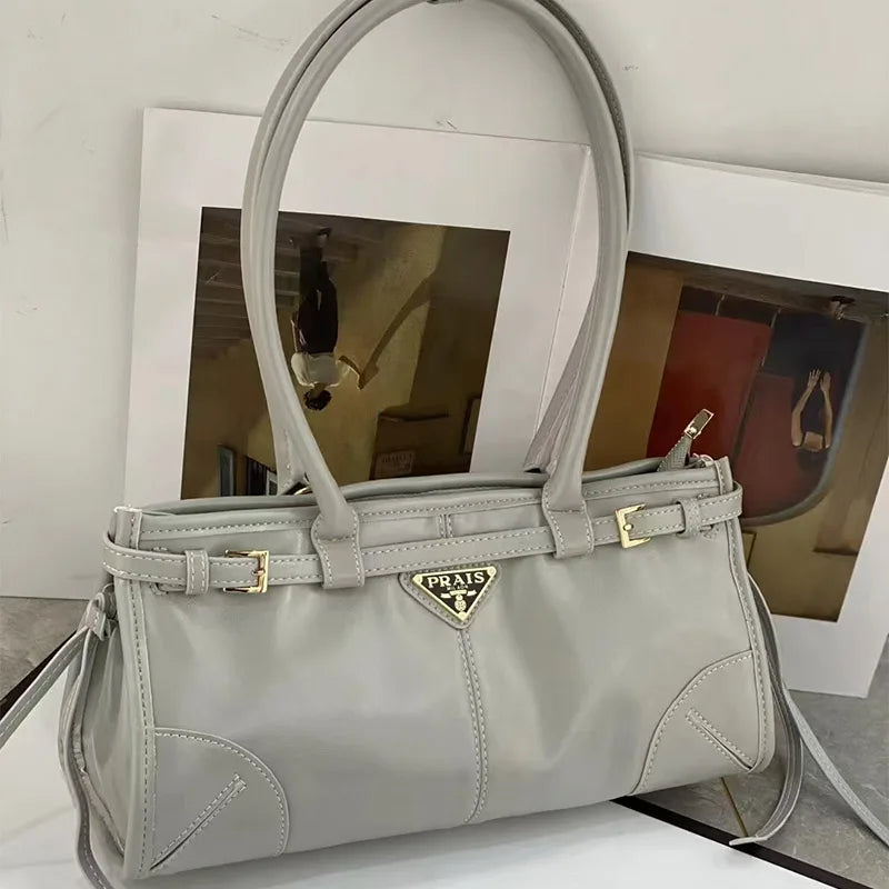 Casual Belt Buckle Suede Bag For Women fashion Single Shoulder Underarm