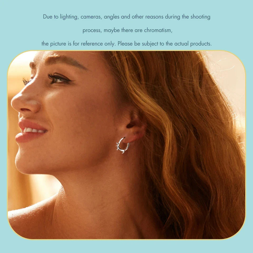 WOSTU Snake Dog Cat Ear Buckles Women 925 Sterling Silver Dachshund Hoop Earrings Girl Party Birthday Gift Minimalism Jewelry