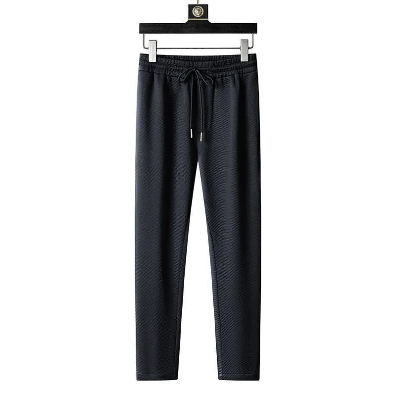 Spring and Autumn New Sportswear Suit Men's Casual Breathable High-end Jacket Trousers Stand-up Collar Zipper Open Mens Clothes