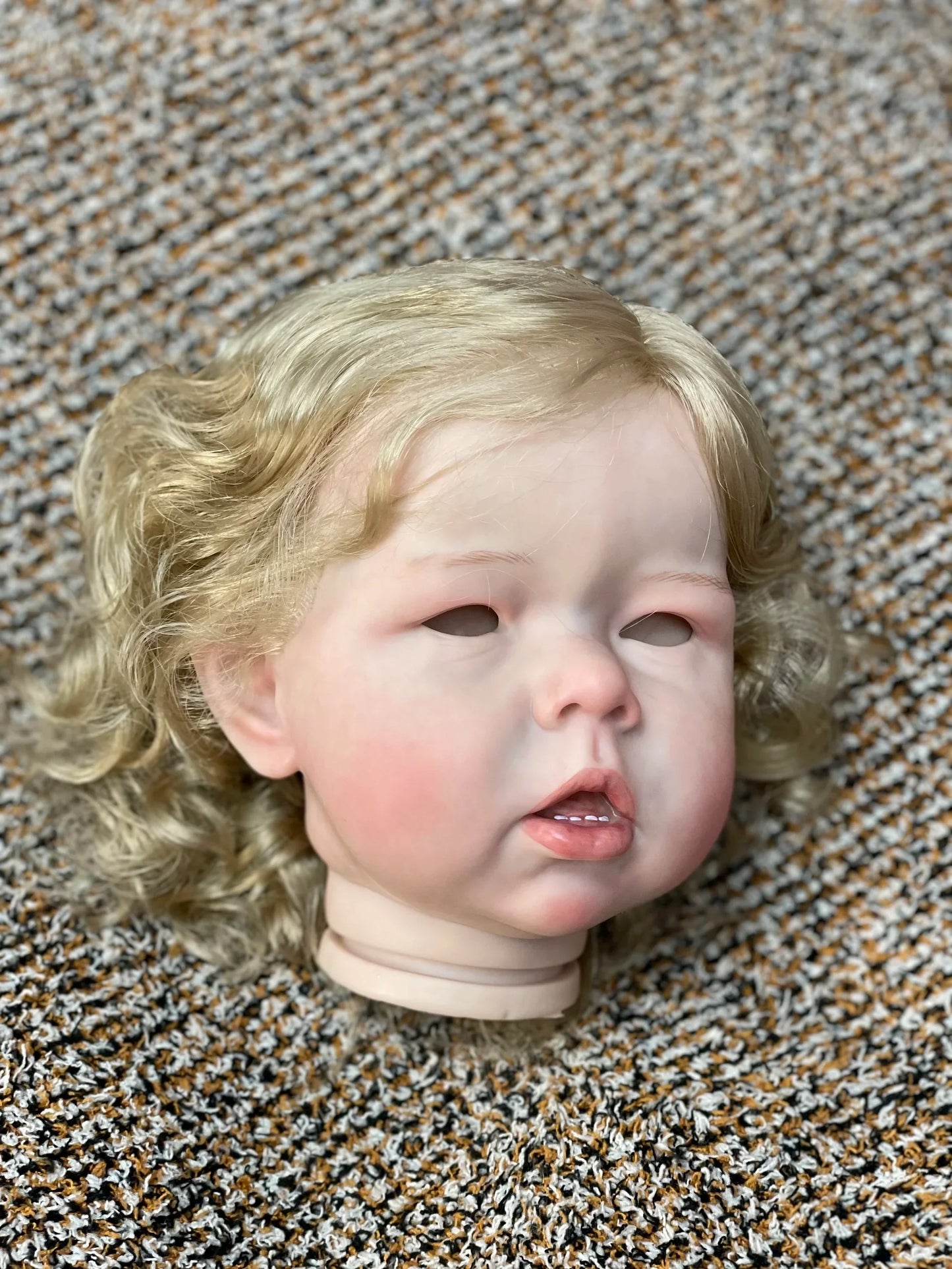 50CM/70CM Liam Bebe Reborn Doll Kits Handmade Painted/Unpainted Realistic Cute Newborn Doll Parts With Teeth Kit Bebé Reborn