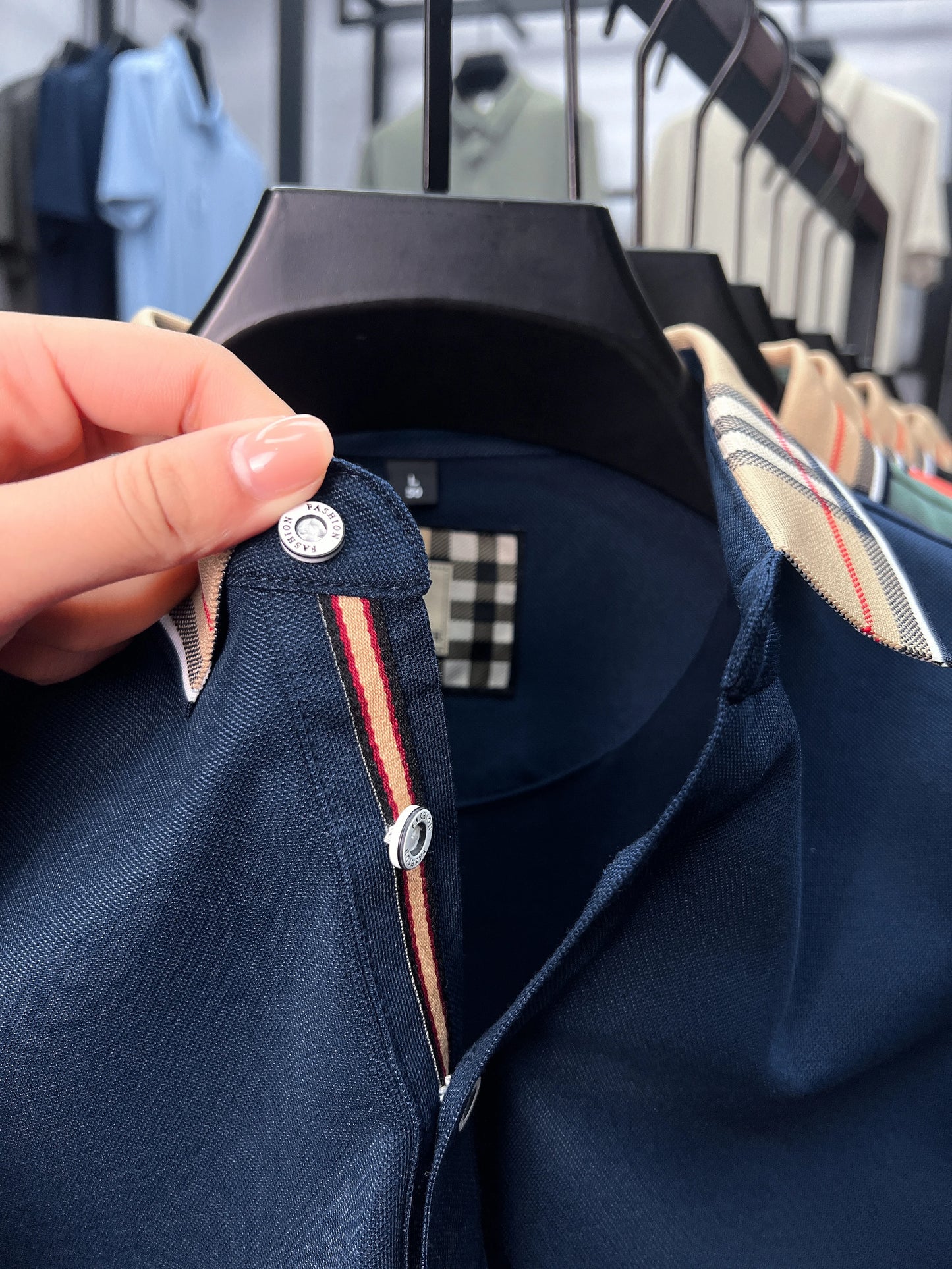 Designer fashion brand short sleeve polo shirt men summer new luxury exquisite embroidery high-end business casual Paul T-shirt