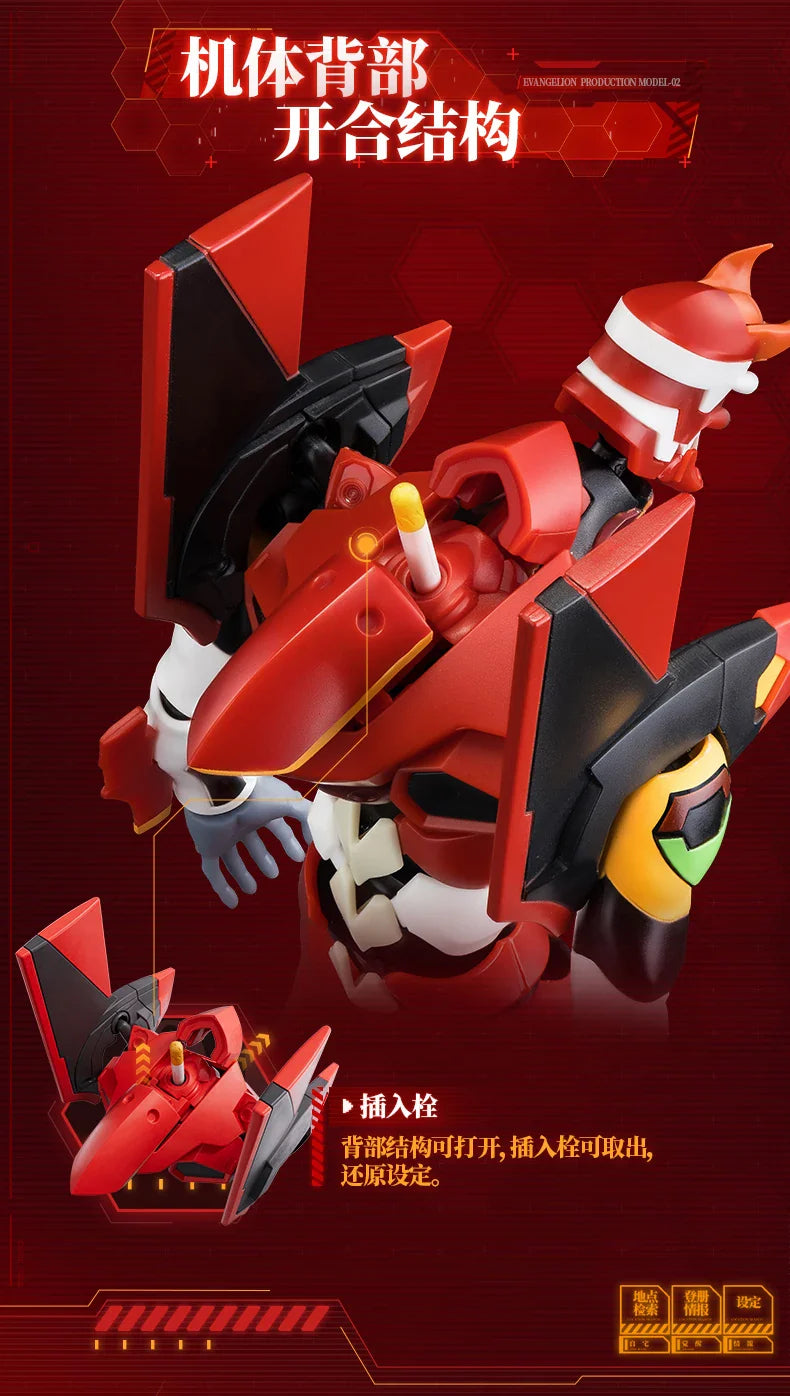 BLOKEES Original EVANGELION-02 01 08 EVA00 NEON GENESIS EVANGELION Asuka Shinji Assembled Action Figure Anime Robot Armor Toys