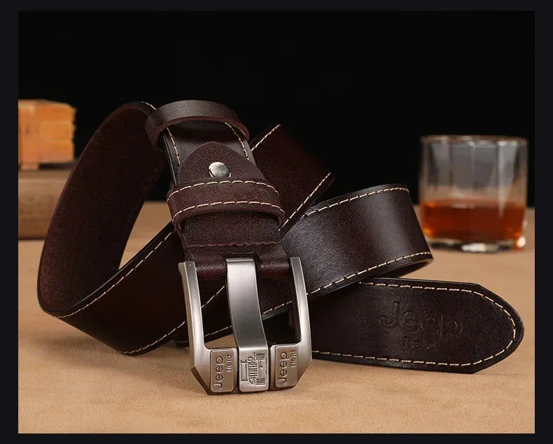 Men High Quality Genuine Leather Belt Luxury Brand Designer Belts Men Fashion Waist Straps for Jeans Trousers