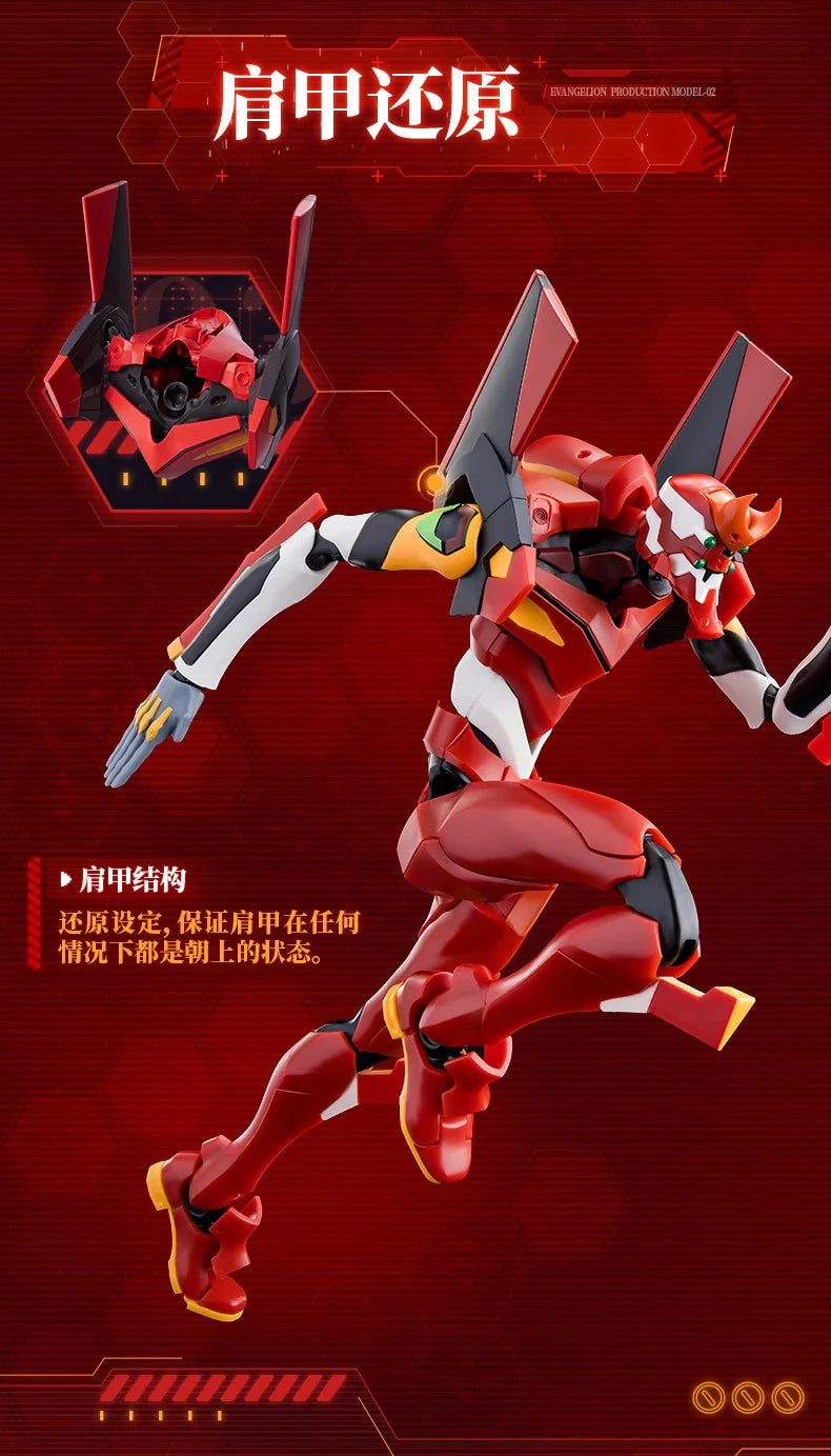 BLOKEES Original EVANGELION-02 01 08 EVA00 NEON GENESIS EVANGELION Asuka Shinji Assembled Action Figure Anime Robot Armor Toys