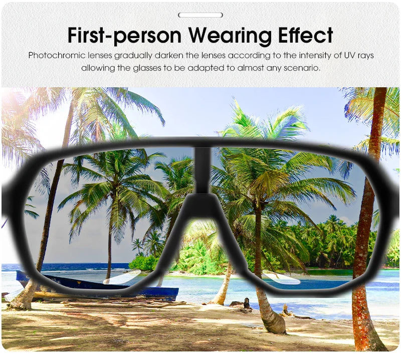 SCVCN Photochromic Cycling Sunglasses Cycling Glasses UV400 Bicycle Eyewear Sports MTB Outdoor Bike Goggles Sunglasses Eyepieces