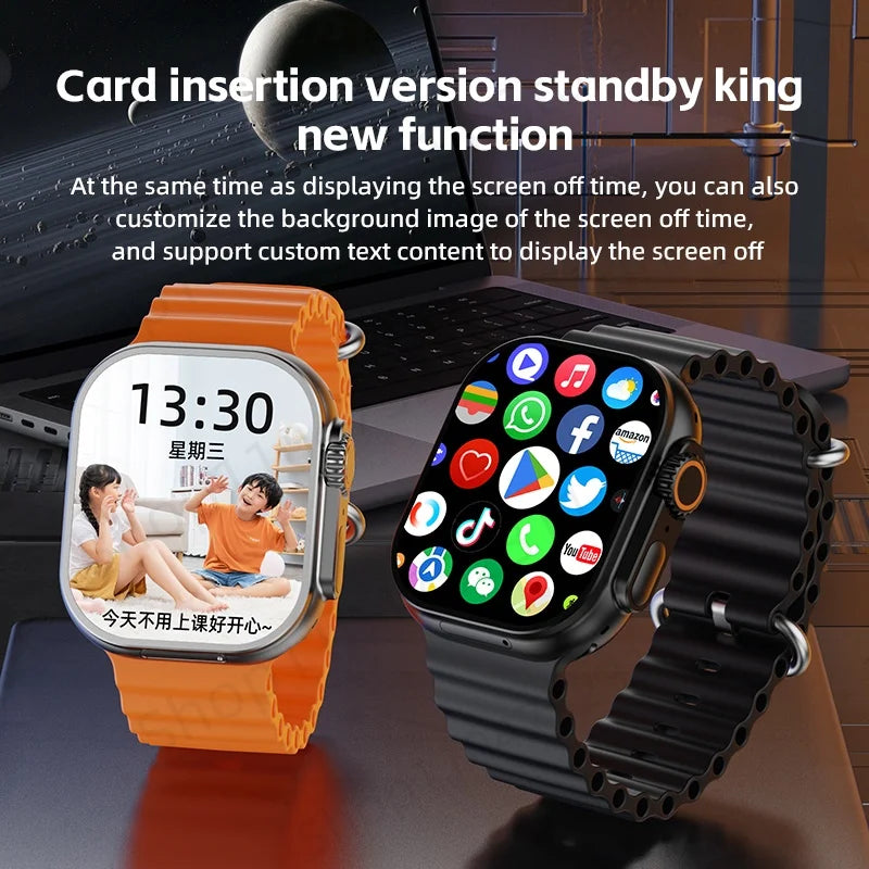CD12 S11 Ultra 3 Smartwatch 4G 5G 2.26inch Amoled Android 12.0 Smart Watch With Rotary Camera Compass GPS WIFI 2080mAH Battery