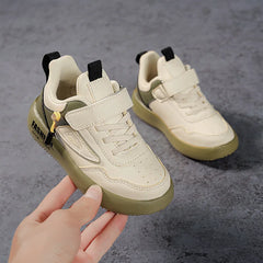 Spring Children Shoes PU Leather Waterproof Sports Shoes Kids Lightweight Girls Boys