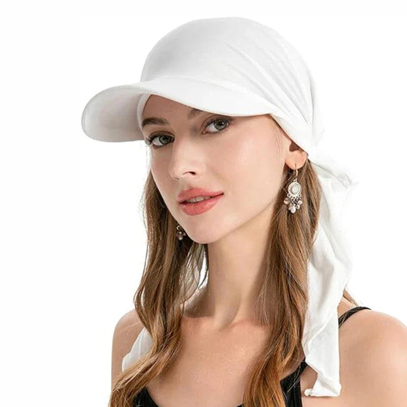 Solid Color Baseball Caps Turban Shawl Design Women Muslim Low Profile Fitted Hat Summer Soft Breathable Headscarf Hijabs