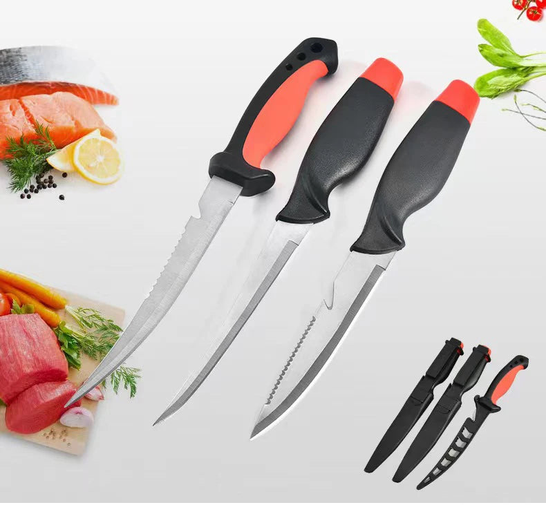 Stainless Steel Multifunctional Fishing Knife Fish Killing Knives Fish Planing Knife Kitchen
