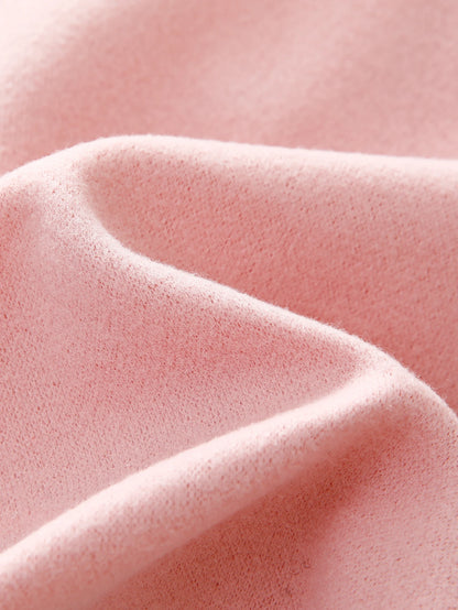 Autumn And Winter Girls  Coat Round Neck Long Sleeve Button Fashion Cherry Blossom Pink Warm Infant Toddler