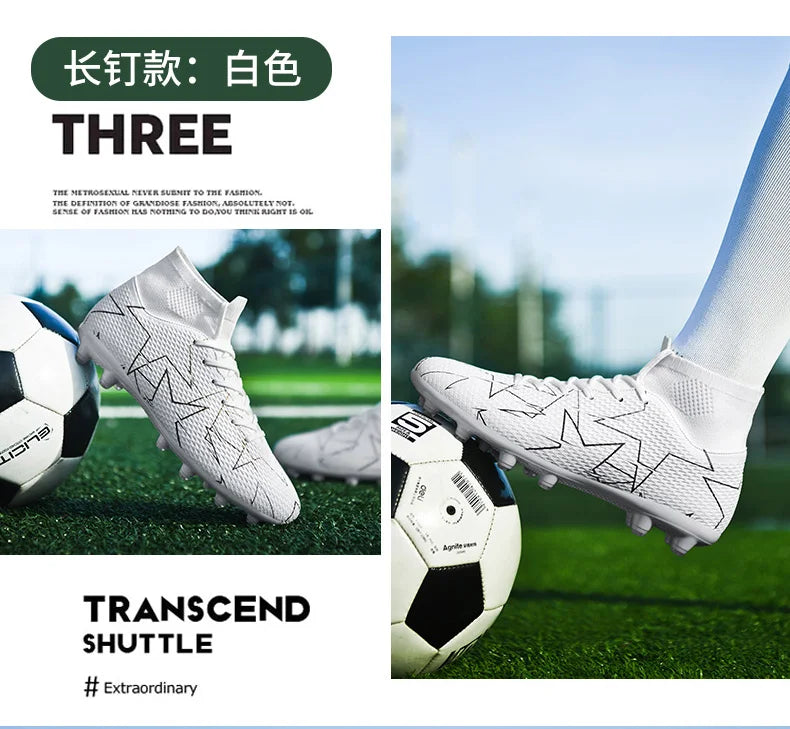 Outdoor Men Breathable Soccer Shoes Cleats Training Football Boots Match Sneakers