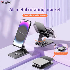 Phone Holder Portable Foldable Lazy Desktop Live Bracket Metal Phablet