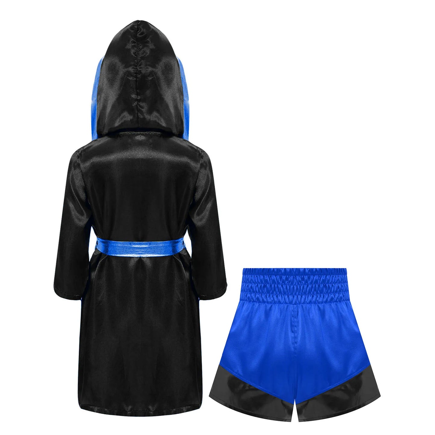 Muay Thai Outfit for Boys Girls Children Clothes Sets Boxing Outfit Satin Fighting Training Cosutmes Kids Boxer Robes suits