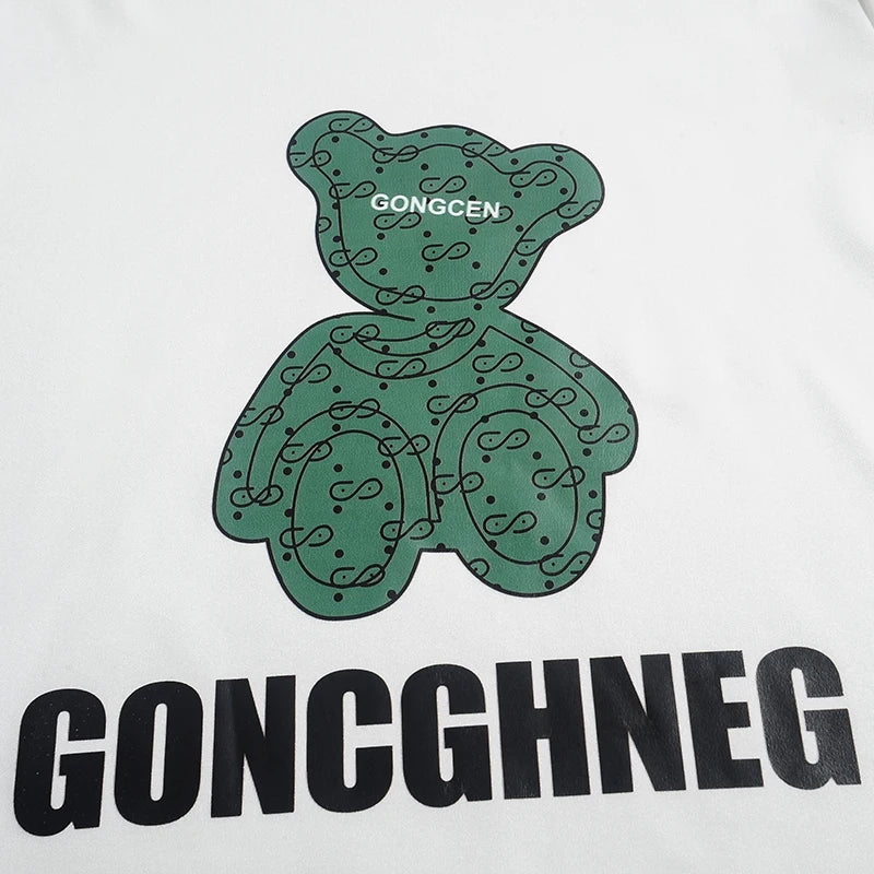 Children Boy Clothes Set Kid Girls Cartoon Bear Tshirts and Shorts 2 Pieces Suit Baby Letter Print Top Bottom Suit Tracksuits