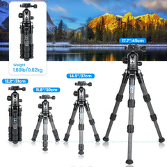 Mini Carbon Fiber Camera Tripod Portable Lightweight Tabletop Tripod