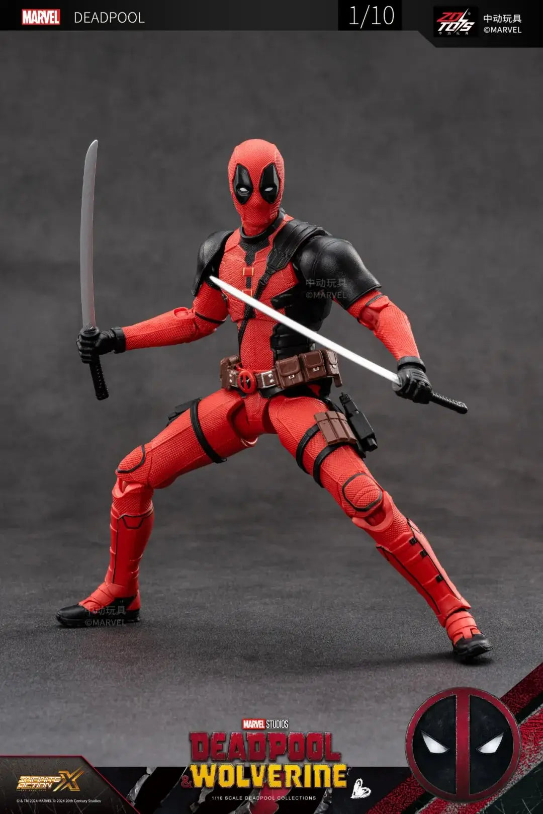 Deadpool & Wolverine  Action Figure ZD Original Thor 1/10 X-Men Limited Guardians of The Galaxy Lord Cartoon Toys for Kids Gift