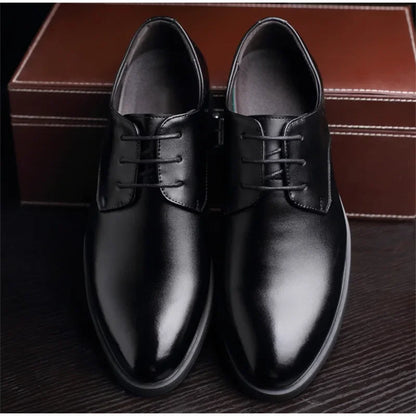 Leather Shoes for Men Formal Dress Wedding Flats British Style Casual Oxfords Non Slip Office Work Designer Shoes