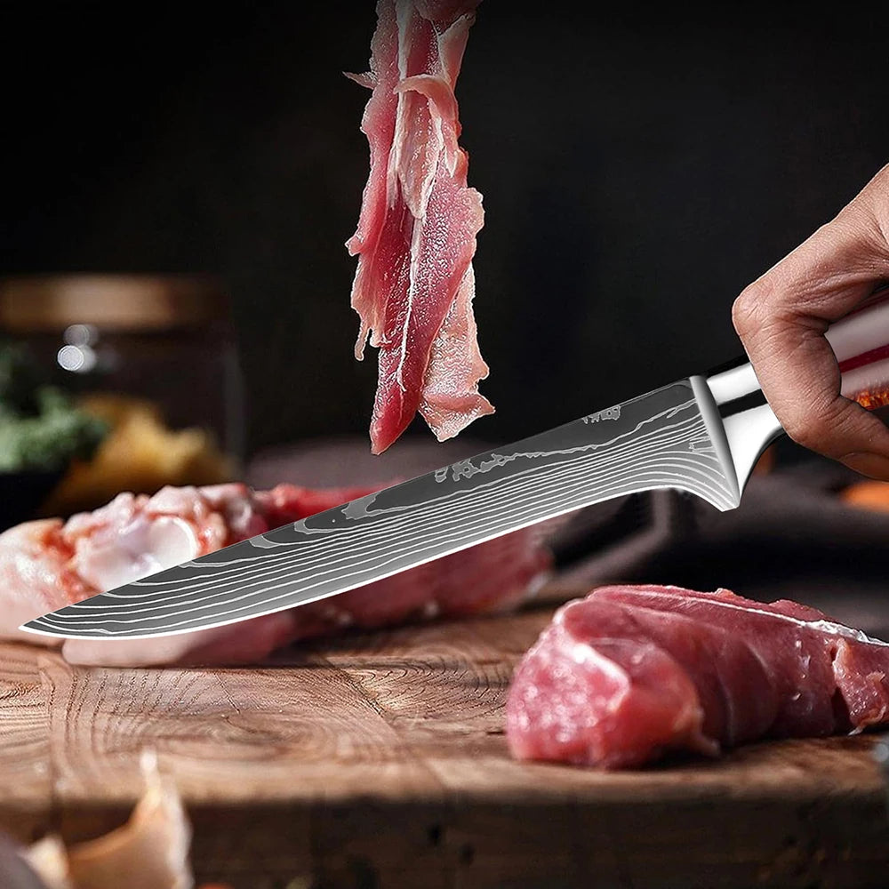 Boning Knife-6 inch Japanese Stainless Steel Ergonomic Handle - Fillet Knife - Meat
