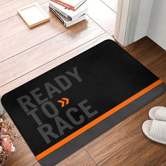 Ready To Race Front Floor Door Entrance Mat Indoor Motorcycle Rider Bath Kitchen