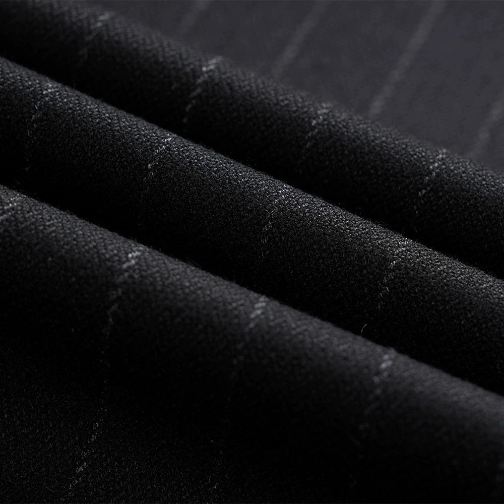 Prom Suits for Men: Men's Stripes British Suit Fashion Apply for Slim-fit Business