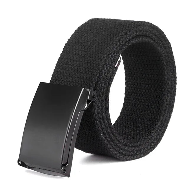 Men Belts Canvas Nylon Webbing Belt Fashion Casual Designer Unisex Belts High Quality Sports Military Strap Cargo Pants Belt