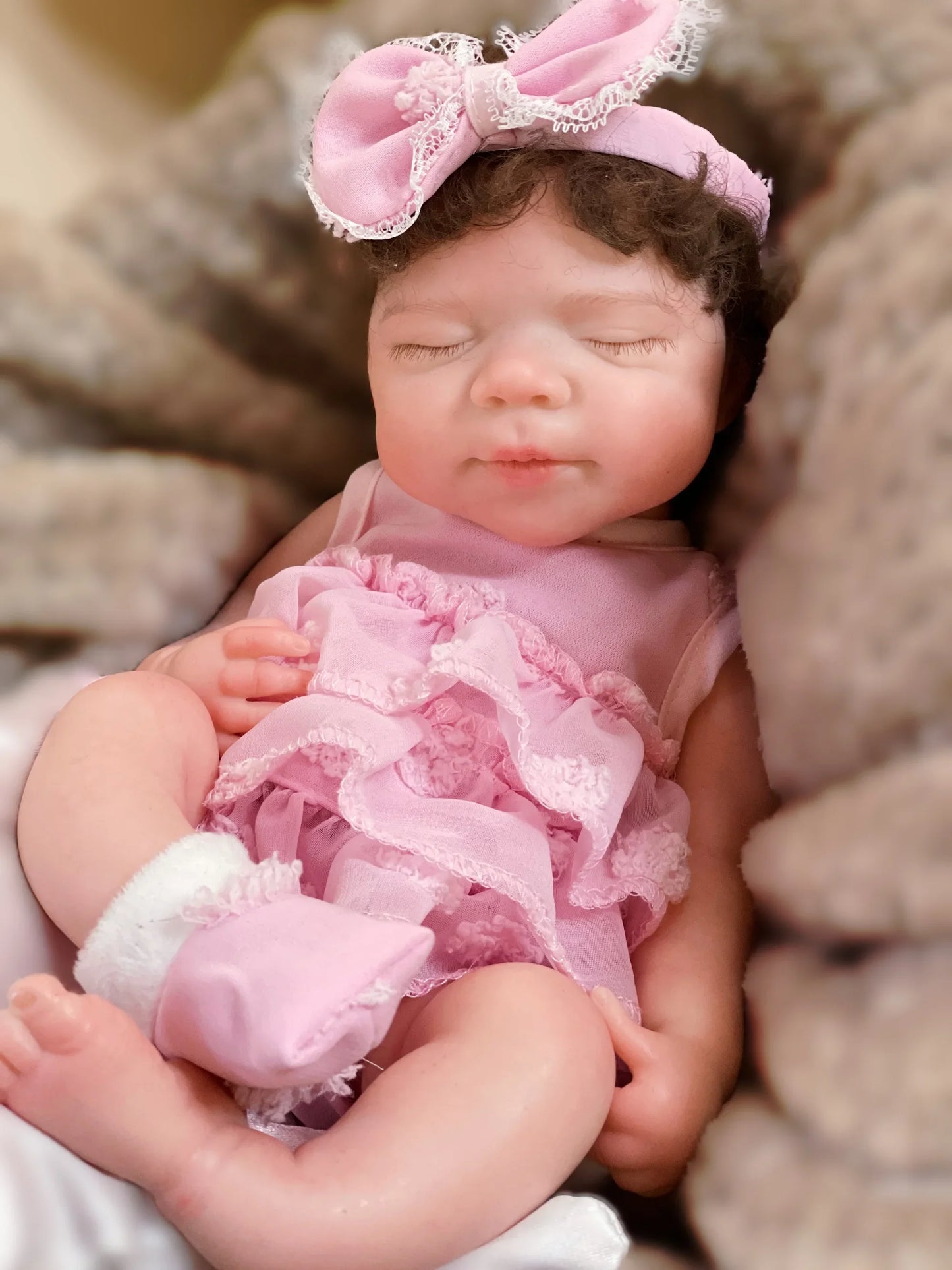 AnjoDoll 13Inch Open Mouth Pascale Reborn Doll Full Body Soft Silicone Girl Painted Doll Toys reborn de silicone real cuerpo