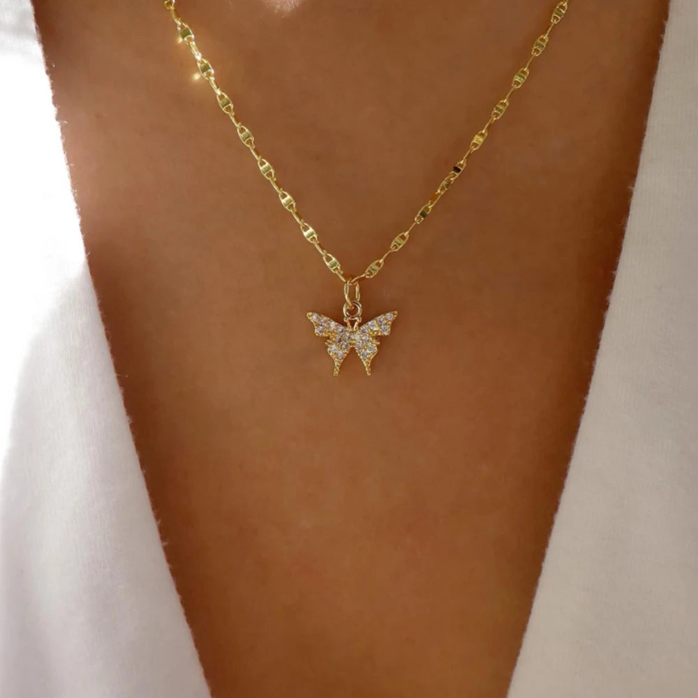 Bohemia Gold Color Multiple Styles Necklace For Women Trendy Multi-Layer