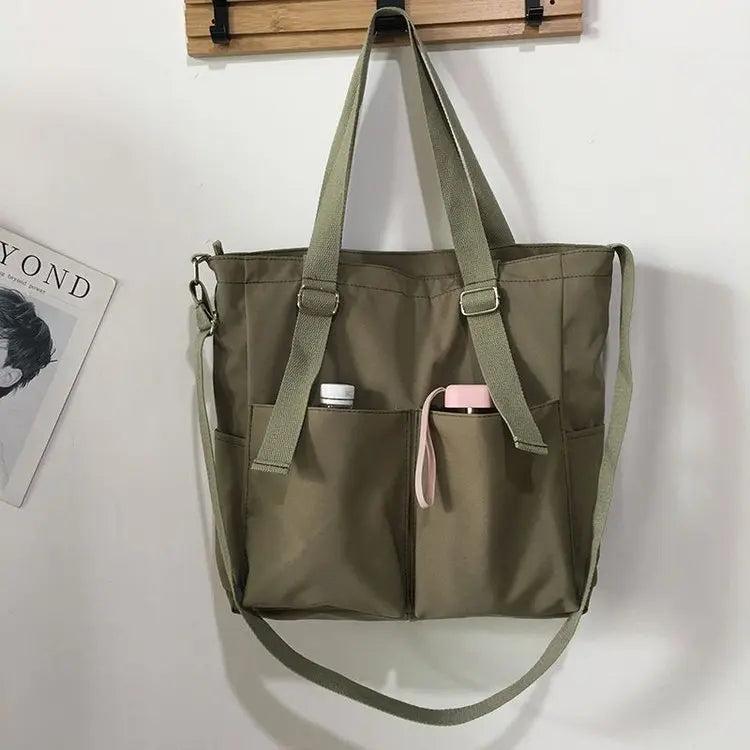 Waterproof nylon bag, large capacity, lightweight, multi-functional women's bag