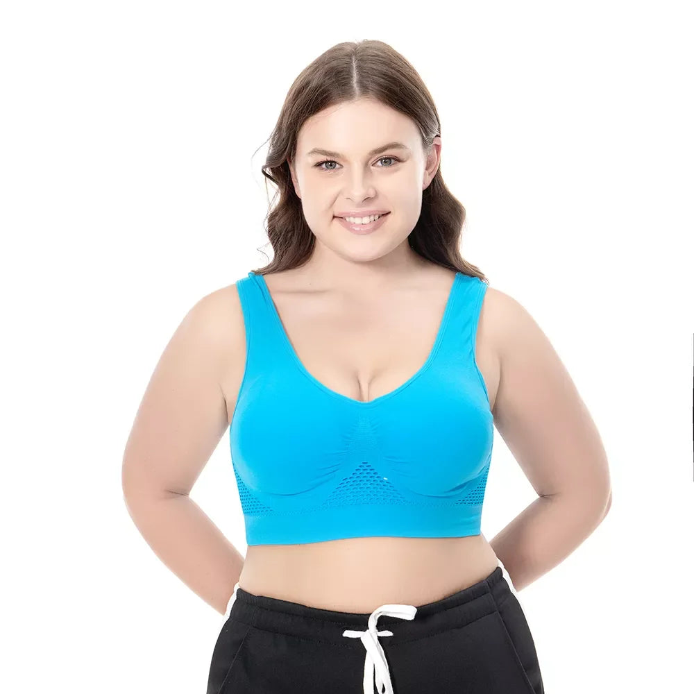 Women Sport Bra Fitness Yoga Running Vest Underwear Padded Crop Tops