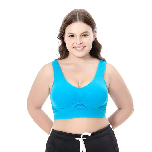 Women Sport Bra Fitness Yoga Running Vest Underwear Padded Crop Tops