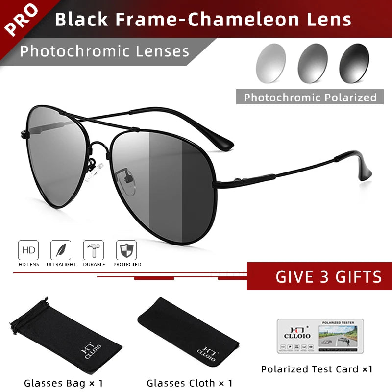 Sunglasses Men Women Fashion Photochromic Sun Glasses Chameleon
