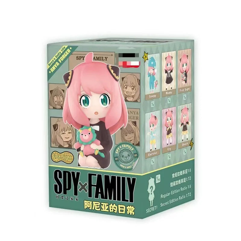 SPY×FAMILY Anya Forger Blind Box, Anime Figure Set, Cute Kawaii Collectible Toy, Desk Decor & Birthday Gift for Fans