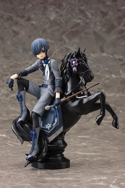 Black Butler Ciel Phantomhive Sebastian Michaelis Anime Figure Model Statue Boys Collection Desktop Decoration Ornament Toy Gift