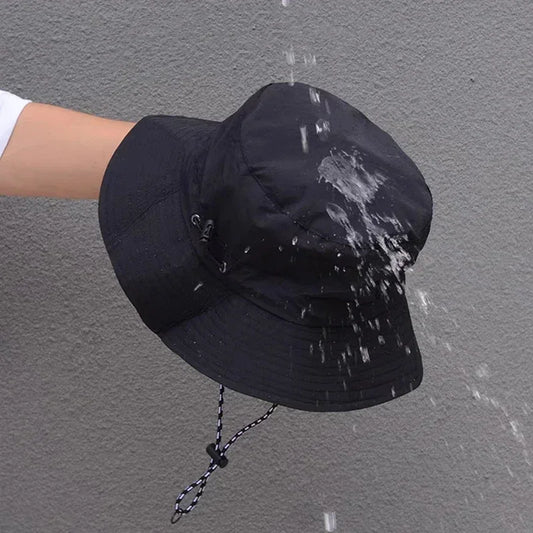 Quick Drying Fisherman Caps Women Men Summer Outdoor Beach Panama Hats Waterproof Camping Hiking Foldable Bob Bucket Sunhats