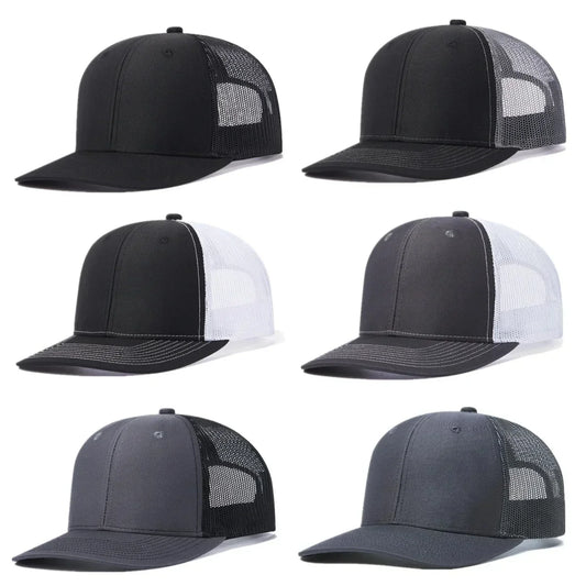 Hot Sale Unisex Cap Slight Curved Brim Style Trucker Hat  Men & Women Casual Outdoor Breathable Summer Cap