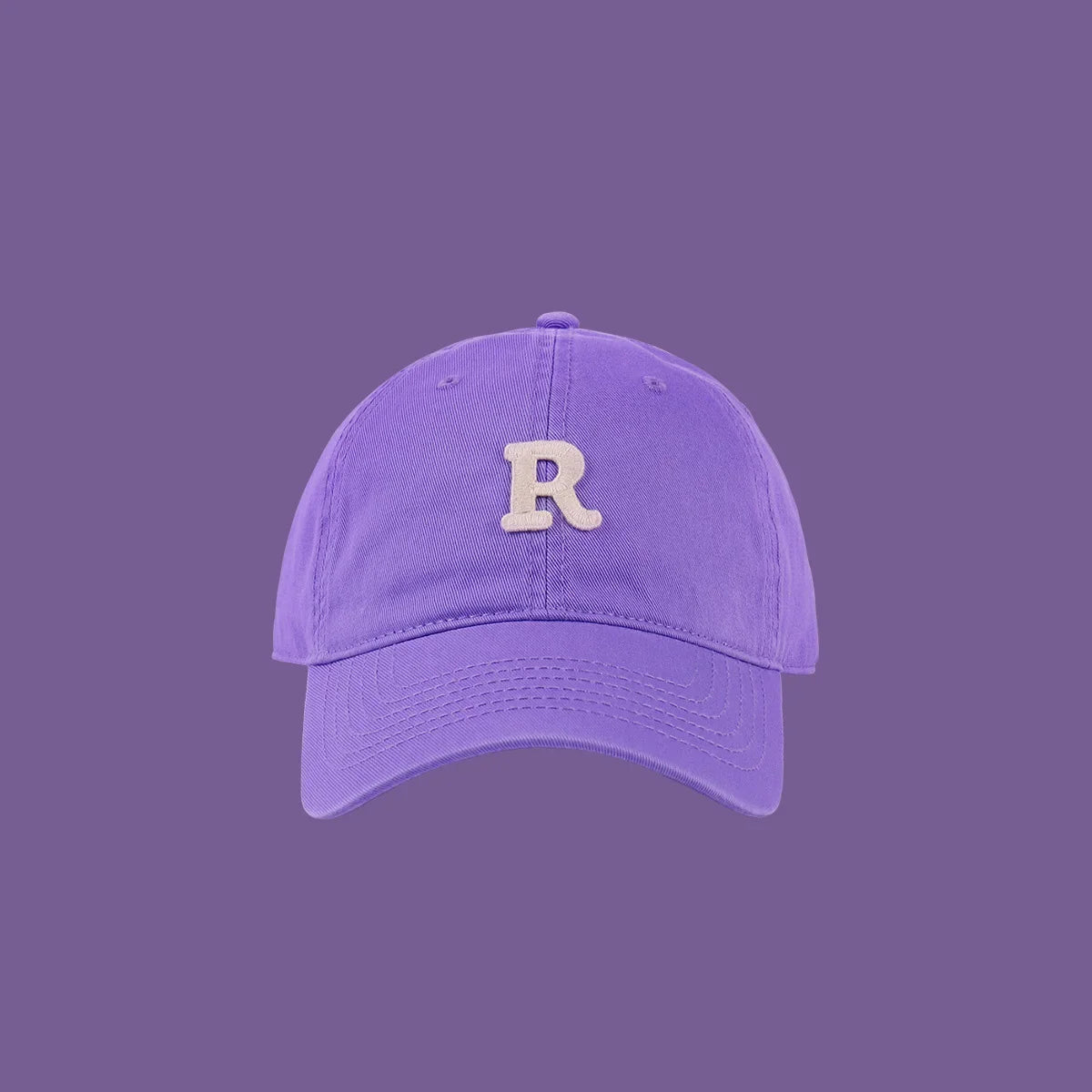 New Fashion Designer Purple Hats Outdoor Sports Baseball Cap Unisex Adjustable Cotton Customized Embroidery Plain Baseball Cap