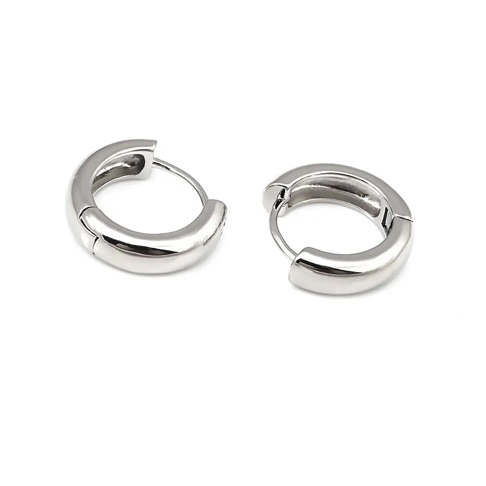 6PCS 14MM 16MM 18MM 23MM 25MM 30MM 18K Gold Color Brass Round Circle Loop Earrings Hoops Jewelry Making Supplies Accessories