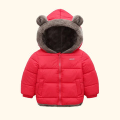 Cashmere Children Coat Winter Thicken Warm Down Jacket Boys Girls Zipper Hooded Kids Jacket Coats Outwear Children Clothing