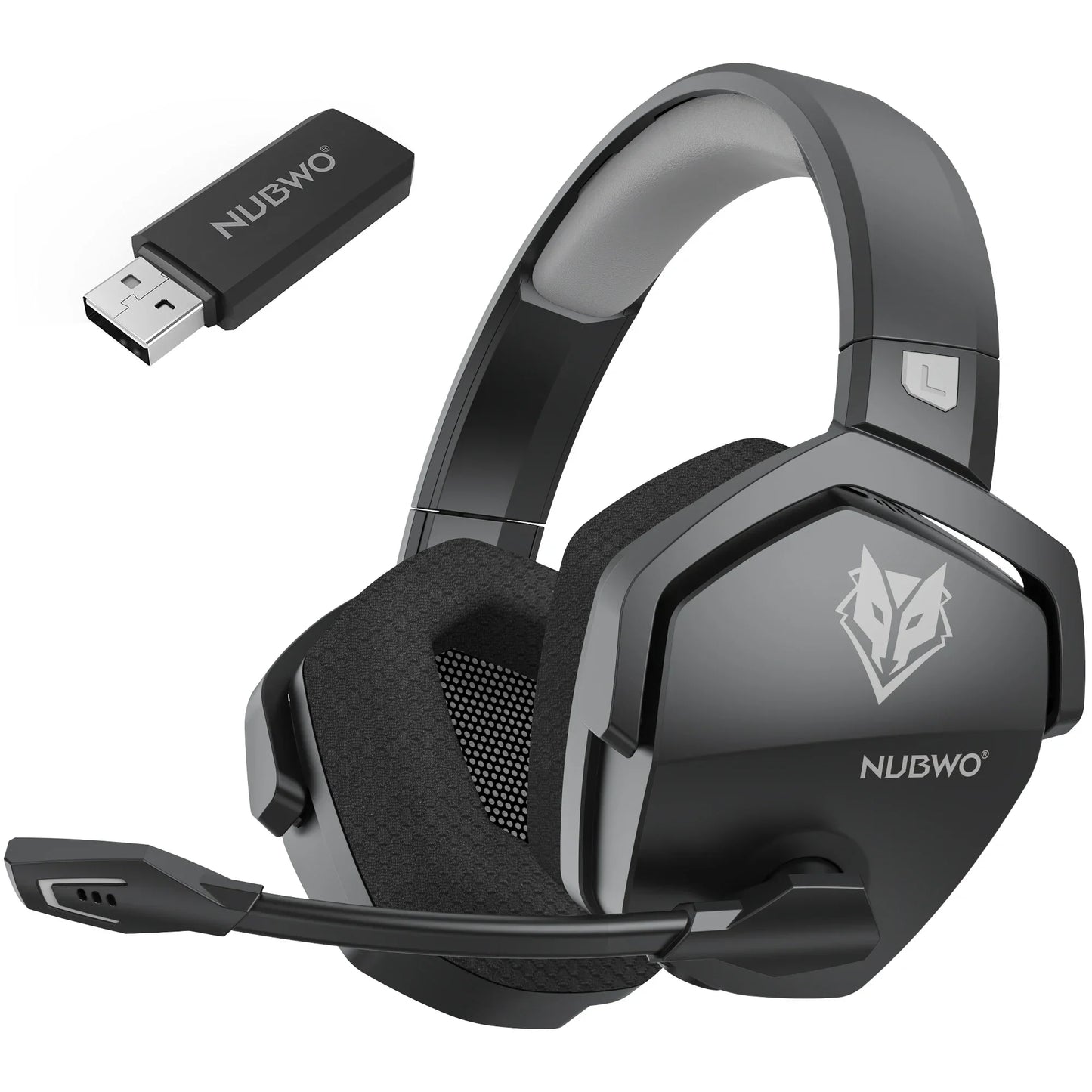 NUBWO G06 Dual Wireless Gaming Headphones 2.4GHz Bluetooth 5.3 Headsets Gamer with Microphone for PS5, PS4, PC, Mobile, Switch