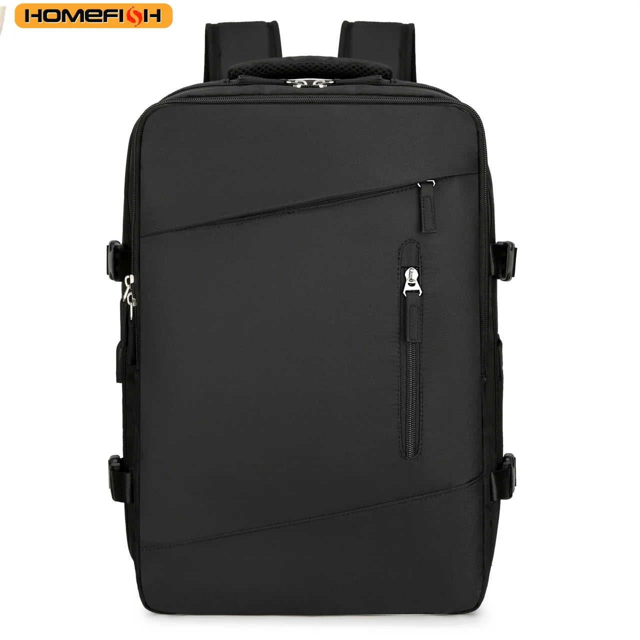 HOMEFISH Travel Backpack for Women Expandable Weekender Hiking Laptop Backpack with USB Port Large Waterproof 40L Men's Backpack