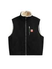 Carhartt Men's Washed Duck Sherpa Lined Mock Neck Vest