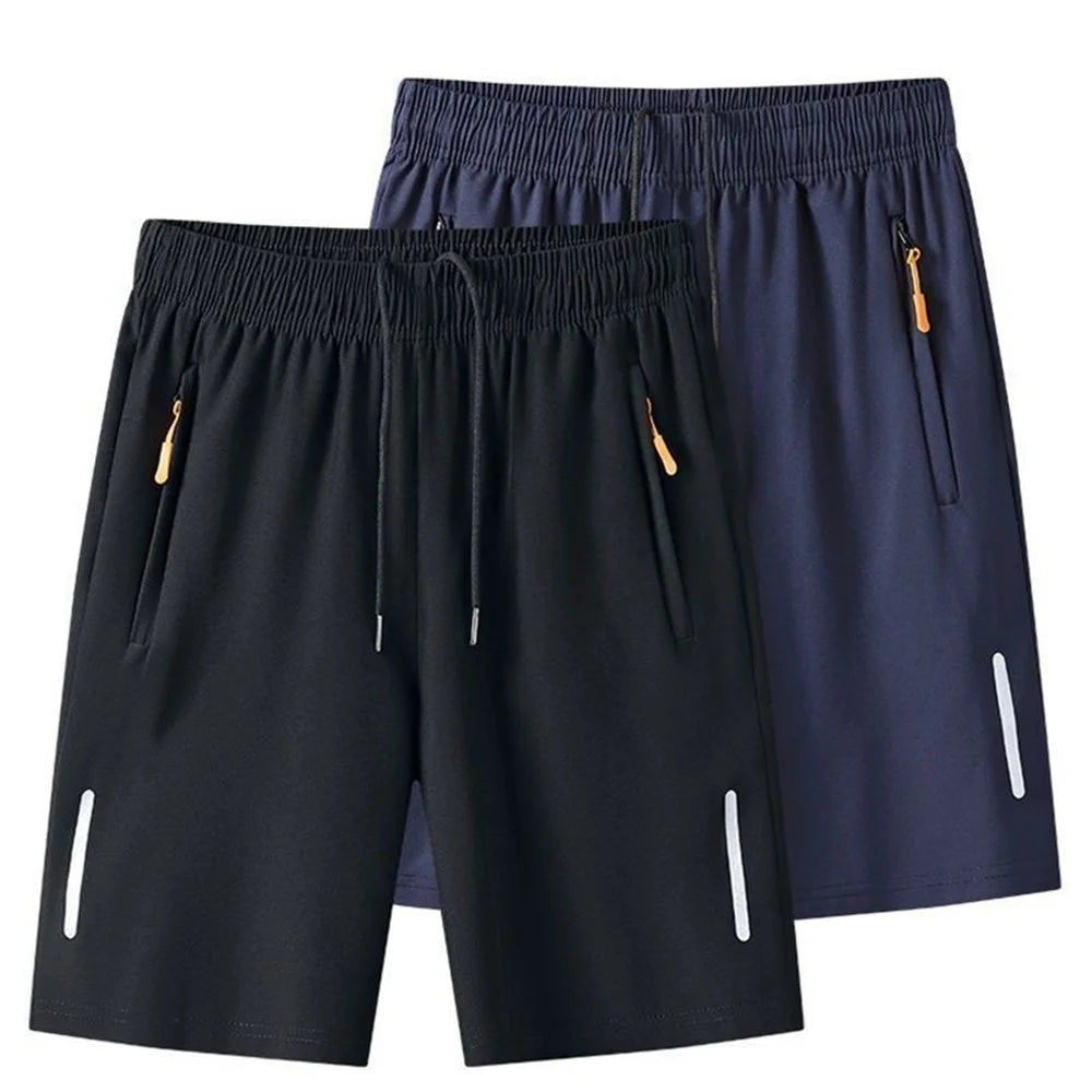 Men's Summer Ultra-thin Ice Silk Beach Casual Shorts
