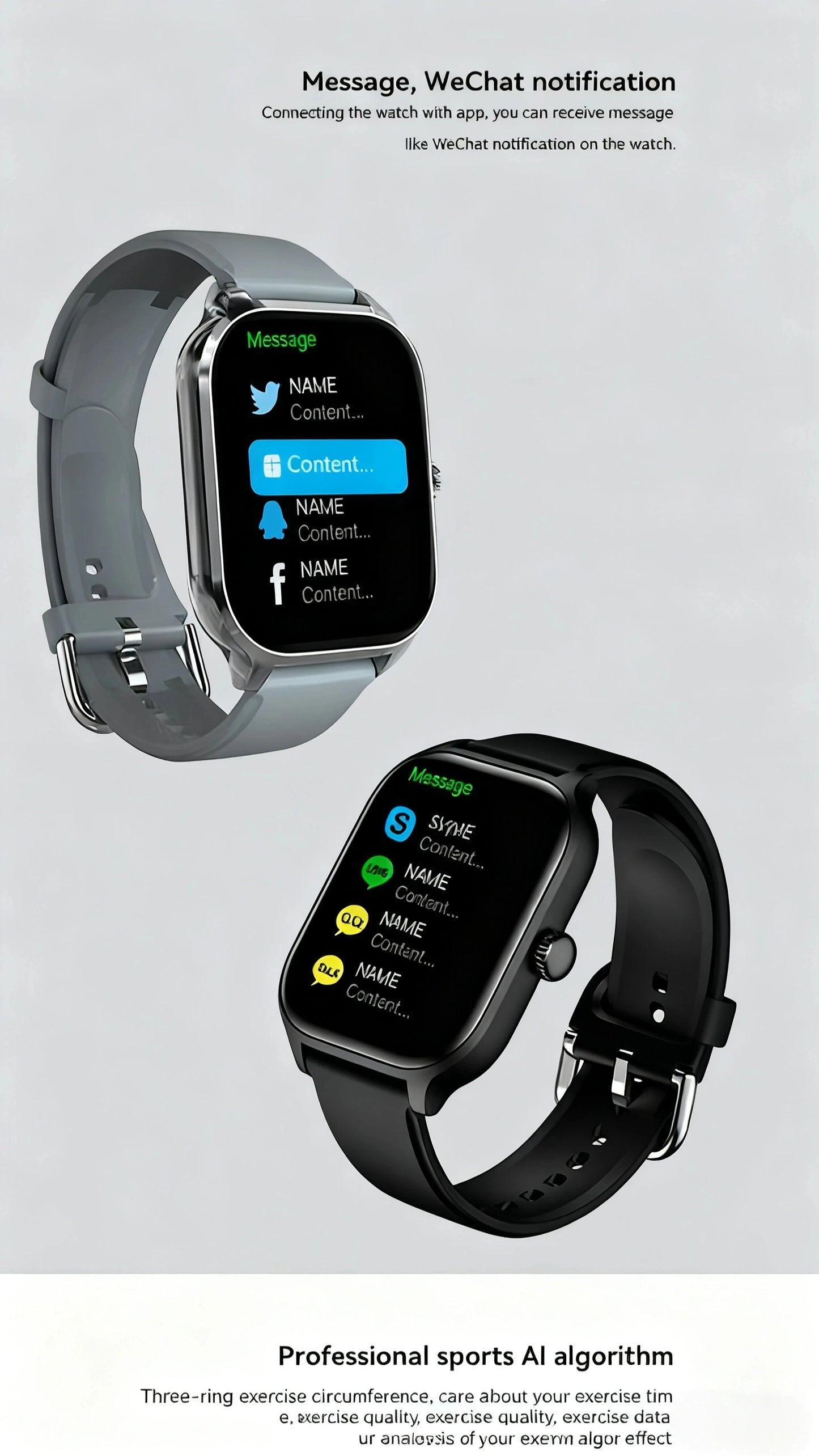 PHONEPACE  C20 Smartwatch 1.77-inch HD Display Bluetooth Call Message Alert Sports Mode Smartwatch For Men Women