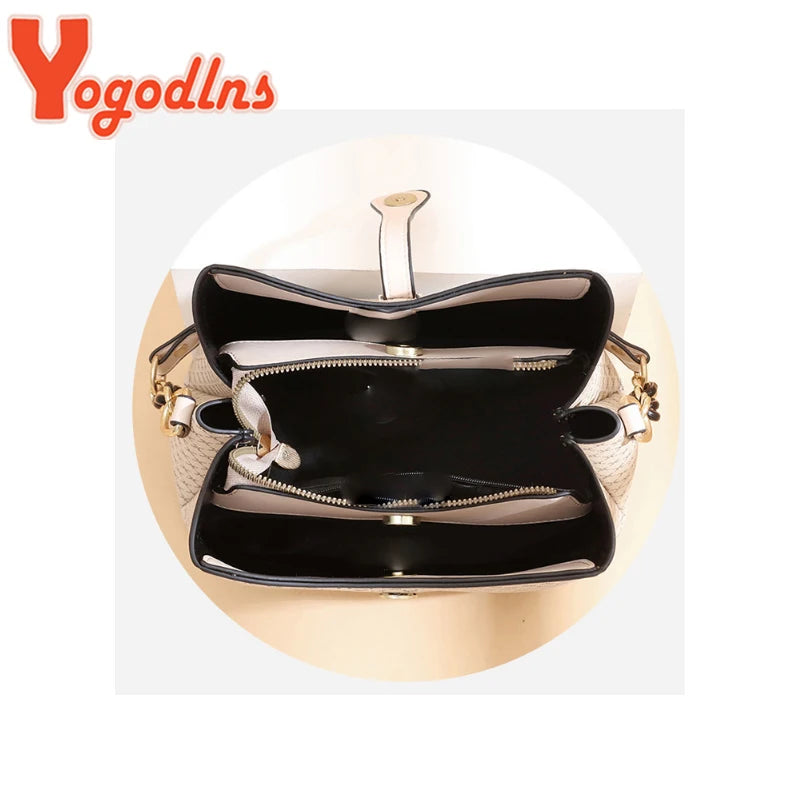 Fashion Bucket Bag Women PU Leather Shoulder Bag Brands