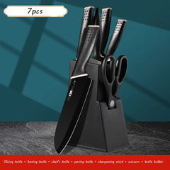 7Pcs Knives Set Fruit Knife Kitchen Knife Chef Knife Bone Chopping Knife Scissors