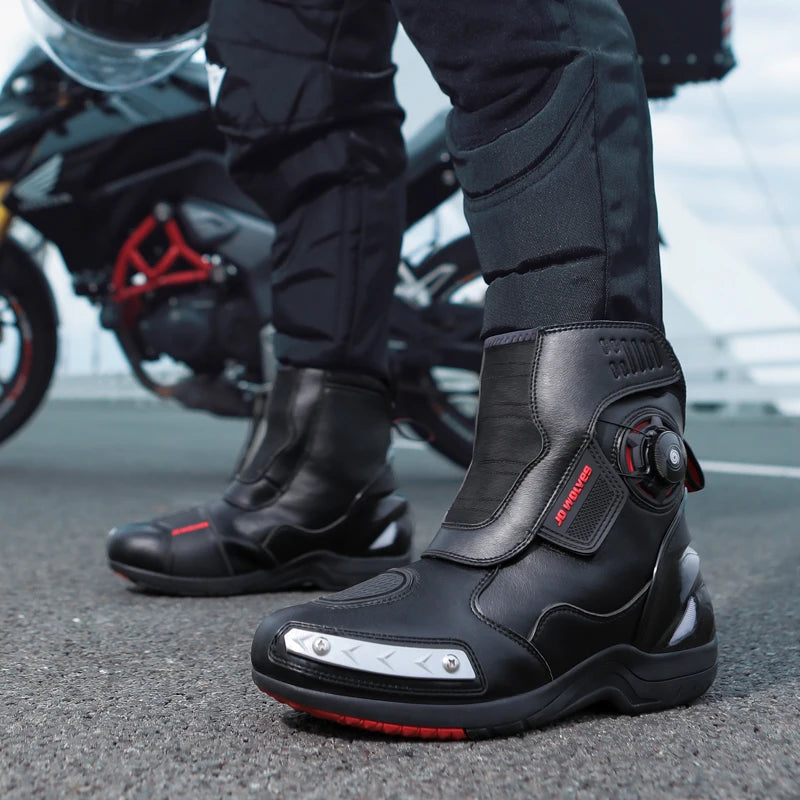 Motorcycle professional riding boots summer anti-fall unisex casual cycling shoe men outdoor high-top cross-country racing boots