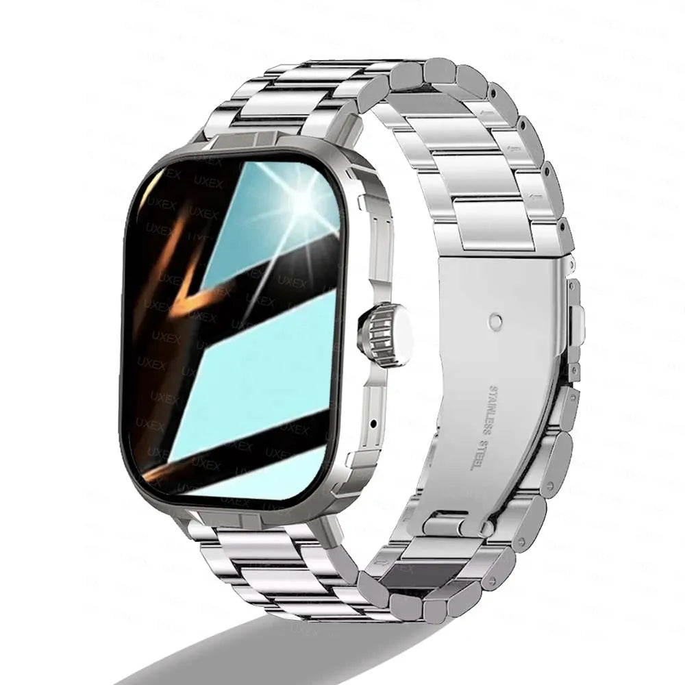 2.01'' Sports Smart Watch Fitness Clock Health Monitor Waterproof Smartwatch Wireless Call Watches For Men Women IOS Xiaomi 2025