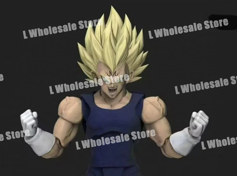 Black Hole TK Custom Dragon Ball Z Super Saiyan SSJ Majin Vegeta Battle Damage Full Power Anime Action Figures Models Gifts Toys