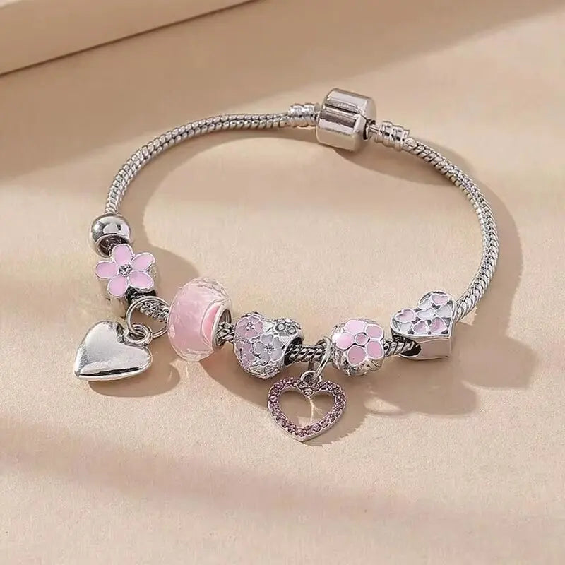 1PC Women's Fashion Pan Family Multi Element Beaded Bracelet Jewelry Accessories Suitable for Date, Party, Festival Gifts