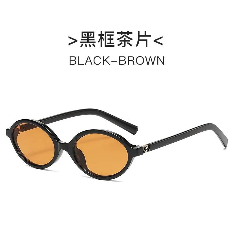 Designer UV400 Sunglasses Women Men New Trendy Oval Sun Glasses Ladies Vintage Small Round Gafas De Sol